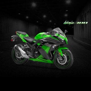 ninja 300 green tunnel branded wallpaper
